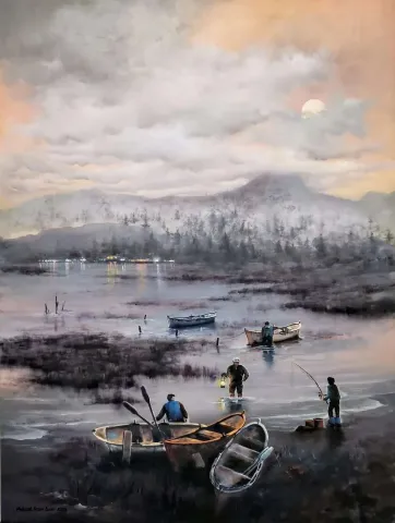 MEHMET EMİN ÖZER — “isimsiz”, 2020 "isimsiz" eseri MEHMET EMİN ÖZER tarafından 2020 yılında 90x70 cm ölçülerinde Tuval üzeri yağlı boya tekniği ile yapılmıştır.