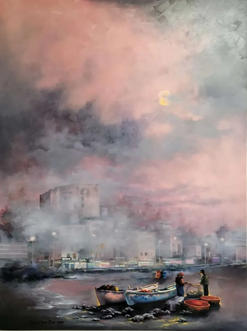 MEHMET EMİN ÖZER — “isimsiz”, 2020 "isimsiz" eseri MEHMET EMİN ÖZER tarafından 2020 yılında 90x70 cm ölçülerinde Tuval üzeri yağlı boya tekniği ile yapılmıştır.
