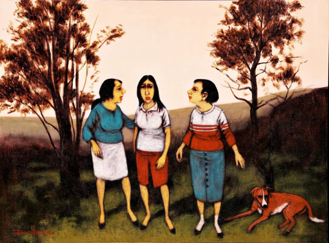 ORHAN UMUT — “isimsiz”, 2019 "isimsiz" eseri ORHAN UMUT tarafından 2019 yılında 60x80 cm ölçülerinde Tuval üzeri akrilik boya tekniği ile yapılmıştır.