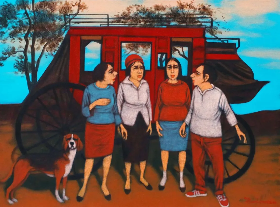 ORHAN UMUT — “isimsiz”, 2019 "isimsiz" eseri ORHAN UMUT tarafından 2019 yılında 60x80 cm ölçülerinde Tuval üzeri akrilik boya tekniği ile yapılmıştır.