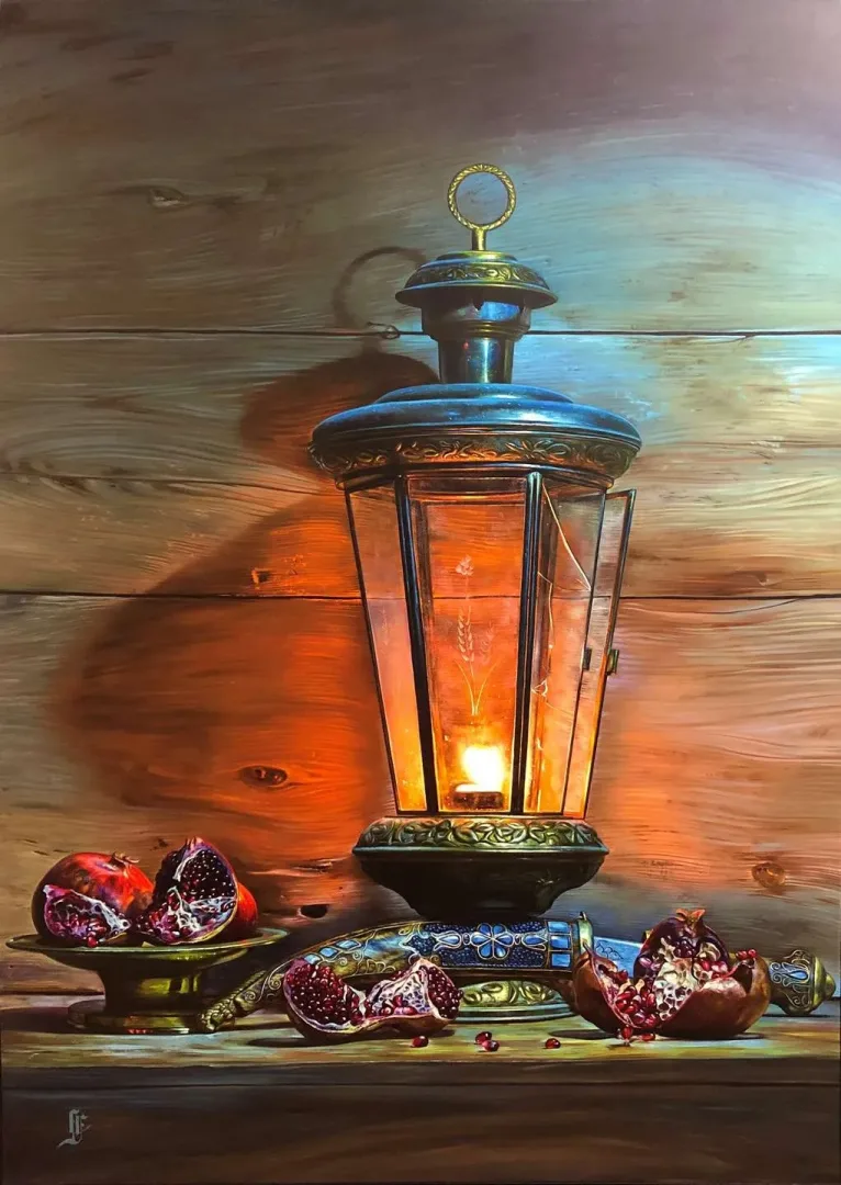 HÜSEYİN FEYZULLAH — “Işığın Ruhu”, 2020 "Işığın Ruhu" eseri HÜSEYİN FEYZULLAH tarafından 2020 yılında 170x120 cm ölçülerinde Tuval üzeri yağlı boya tekniği ile yapılmıştır.