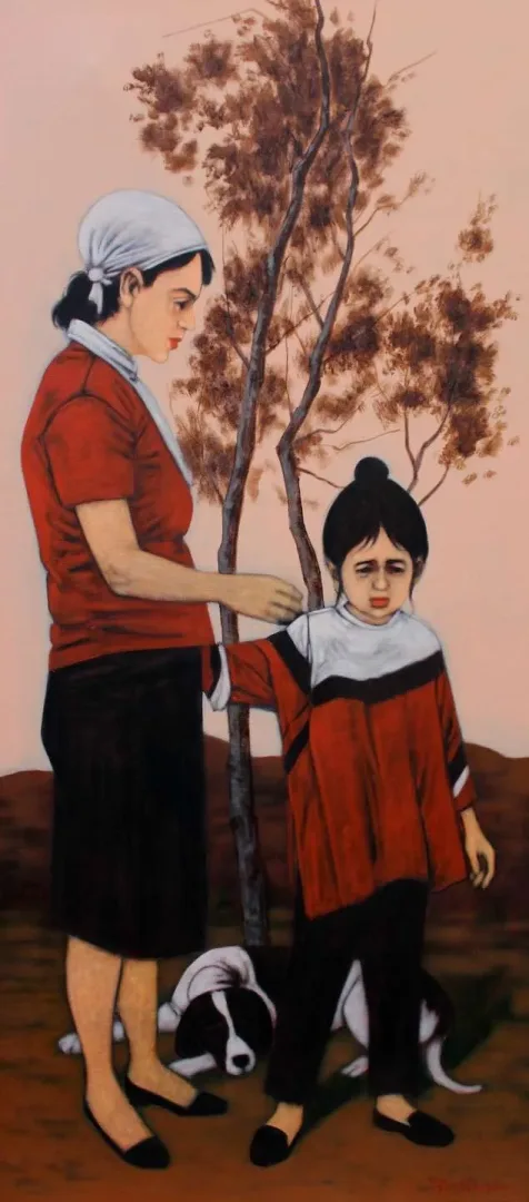 ORHAN UMUT — “isimsiz”, 2020 "isimsiz" eseri ORHAN UMUT tarafından 2020 yılında 150x70 cm ölçülerinde Tuval üzeri akrilik boya tekniği ile yapılmıştır.