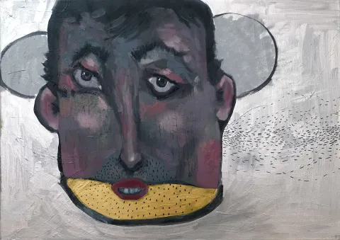 "Mickey" eseri ÇAĞLAR UZUN tarafından 2018 yılında 50x70 cm ölçülerinde Tuval üzeri akrilik ve yağlı boya tekniği ile yapılmıştır.