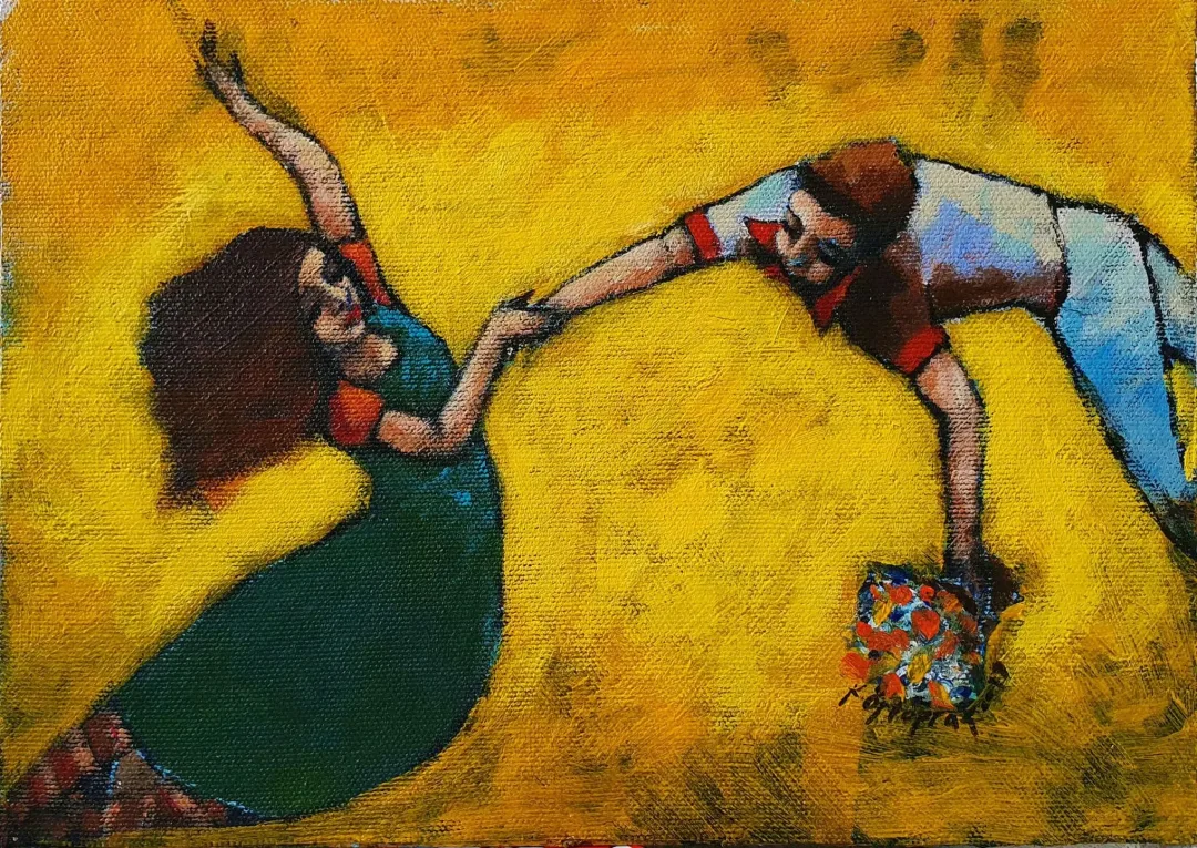 yakınlaştır "İsimsiz" eseri KADİR ÖZTOPRAK tarafından 2019 yılında 20x25 cm ölçülerinde Tuval üzeri akrilik boya tekniği ile yapılmıştır.