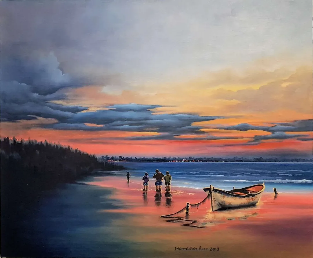 Bu eser MEHMET EMİN ÖZER tarafından 2019 yılında 50x60 cm ölçülerinde Tuval üzeri yağlı boya tekniği ile yapılmıştır.