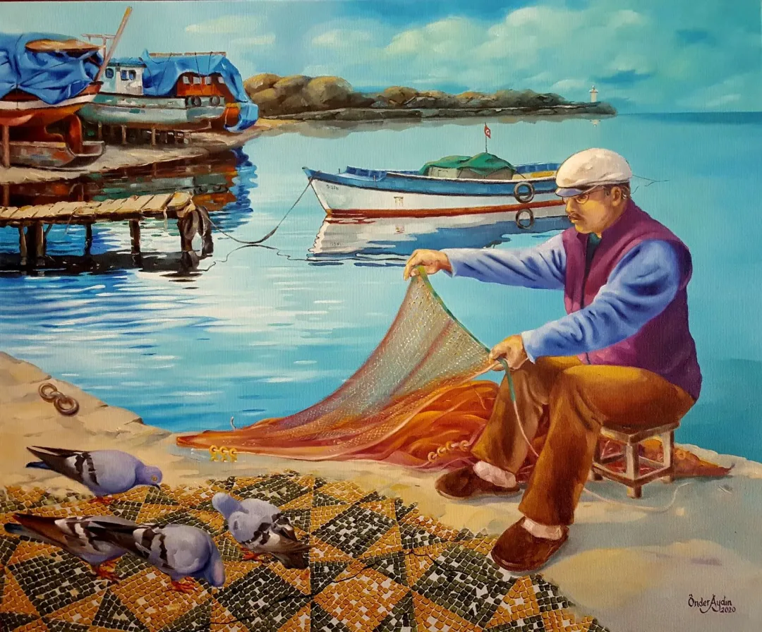 Bu eser ÖNDER AYDIN tarafından 2020 yılında 50x60 cm ölçülerinde Tuval üzeri yağlı boya tekniği ile yapılmıştır.