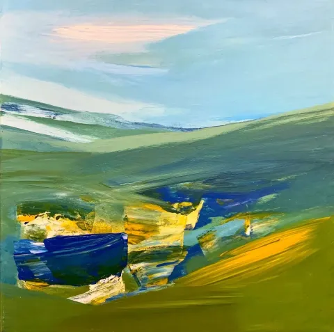 ÖZGE GÖKBULUT ÖZDEMİR — “Zaman Zaman İçinde4”, 2019 "Zaman Zaman İçinde4" eseri ÖZGE GÖKBULUT ÖZDEMİR tarafından 2019 yılında 50x50 cm ölçülerinde Tuval üzeri akrilik boya tekniği ile yapılmıştır.