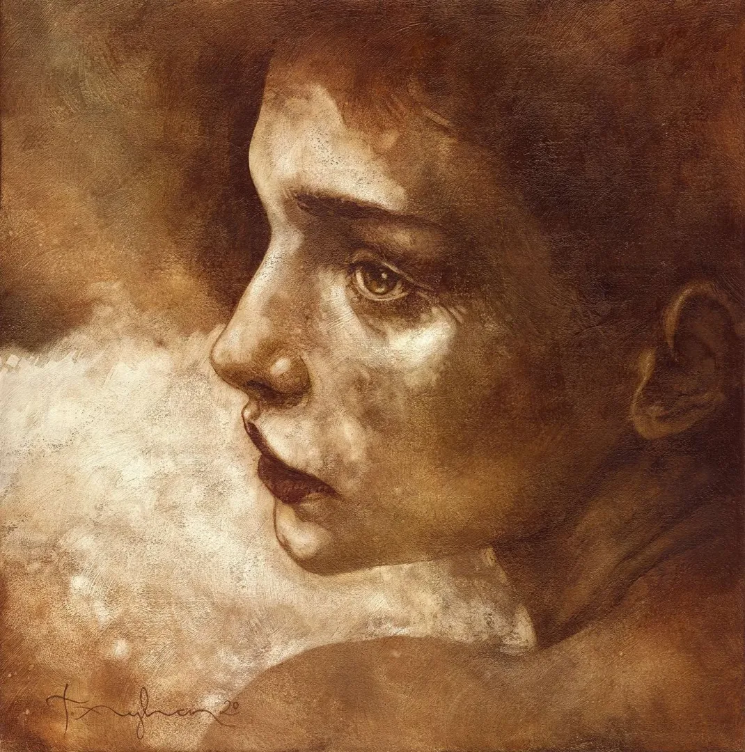"İsimsiz1" eseri TALAT AYHAN tarafından 2020 yılında 36x36 cm ölçülerinde Tuval üzeri mürekkep tekniği ile yapılmıştır.