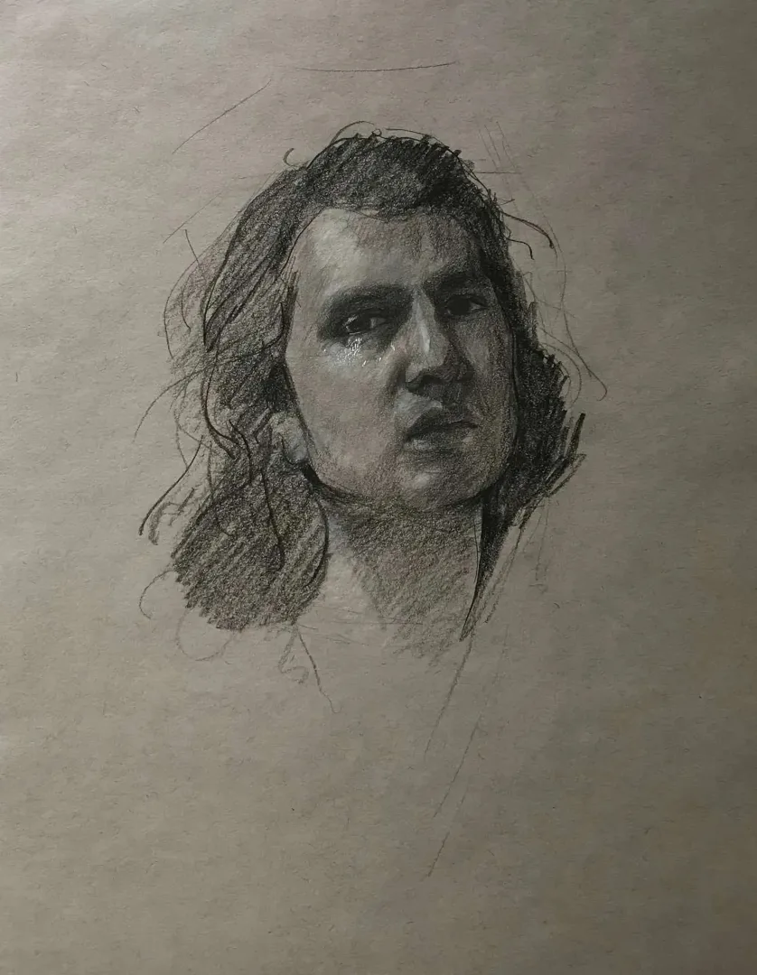 yakınlaştır "Benden Bana (otoportre)" eseri EREN LAÇİN tarafından 2020 yılında 35x28 cm ölçülerinde Kağıt üzeri karışık teknik tekniği ile yapılmıştır.