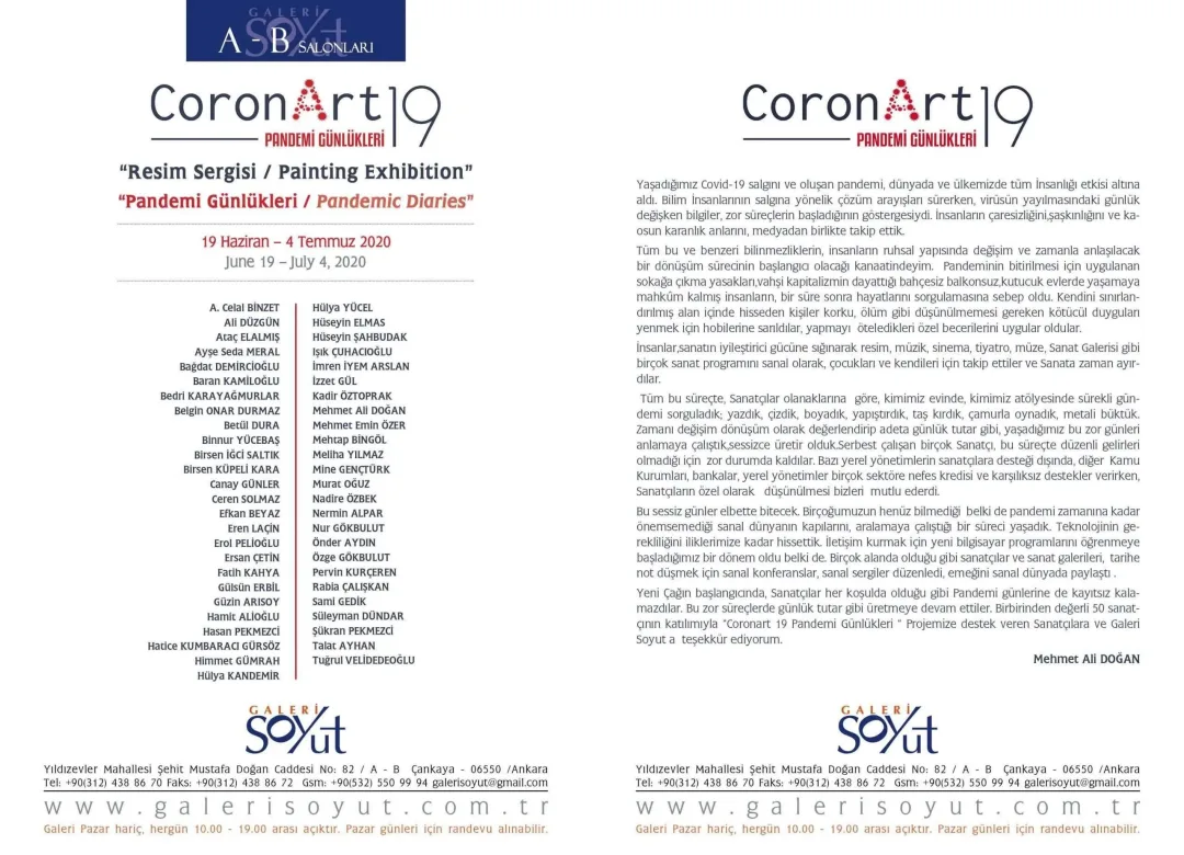 CoronArt 19 — sergiden görünüm