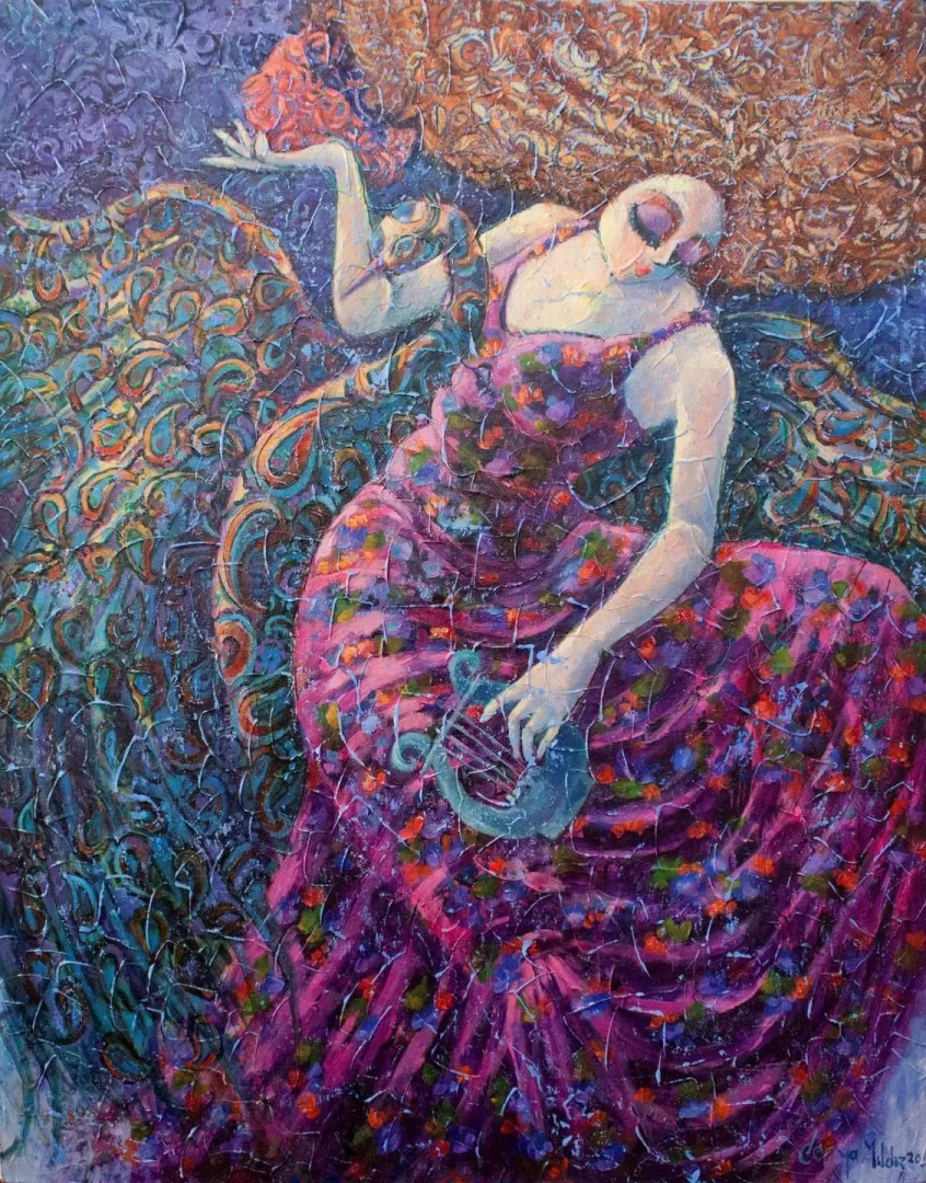 "İsimsiz" eseri DERYA YILDIZ tarafından 2020 yılında 90x70 cm ölçülerinde Tuval üzeri yağlı boya tekniği ile yapılmıştır.