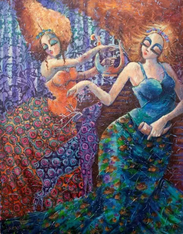"İsimsiz" eseri DERYA YILDIZ tarafından 2020 yılında 90x70 cm ölçülerinde Tuval üzeri yağlı boya tekniği ile yapılmıştır.