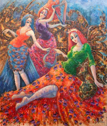 "İsimsiz" eseri DERYA YILDIZ tarafından 2020 yılında 100x85 cm ölçülerinde Tuval üzeri yağlı boya tekniği ile yapılmıştır.