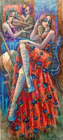 "İsimsiz" eseri DERYA YILDIZ tarafından 2019 yılında 70x30 cm ölçülerinde Tuval üzeri yağlı boya tekniği ile yapılmıştır.