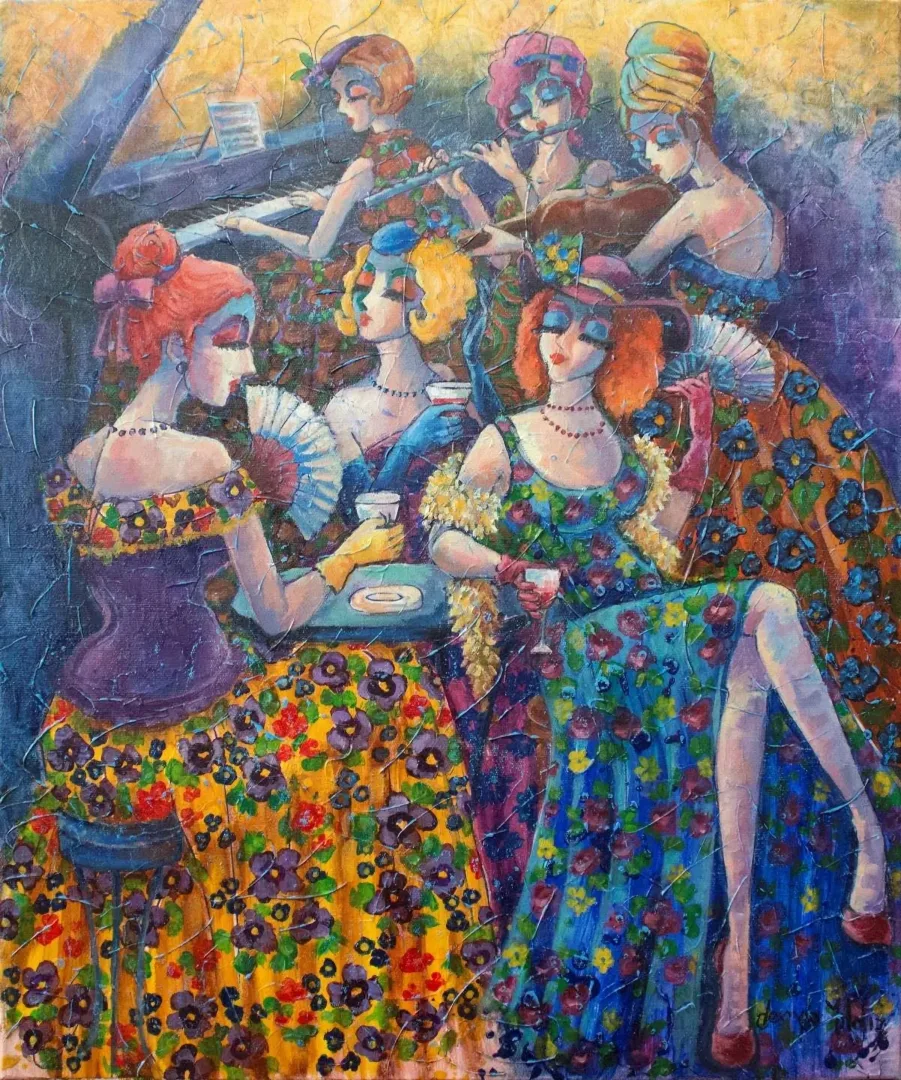 DERYA YILDIZ — “İsimsiz”, 2019 "İsimsiz" eseri DERYA YILDIZ tarafından 2019 yılında 60x50 cm ölçülerinde Tuval üzeri yağlı boya tekniği ile yapılmıştır.