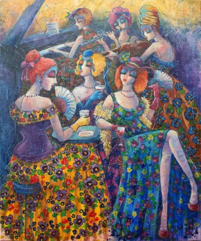 "İsimsiz" eseri DERYA YILDIZ tarafından 2019 yılında 60x50 cm ölçülerinde Tuval üzeri yağlı boya tekniği ile yapılmıştır.