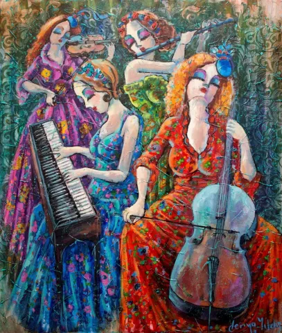 "İsimsiz" eseri DERYA YILDIZ tarafından 2019 yılında 60x50 cm ölçülerinde Tuval üzeri yağlı boya tekniği ile yapılmıştır.