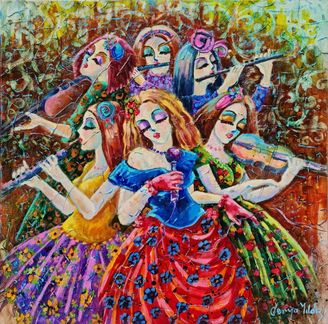 "İsimsiz" eseri DERYA YILDIZ tarafından 2019 yılında 50x50 cm ölçülerinde Tuval üzeri yağlı boya tekniği ile yapılmıştır.