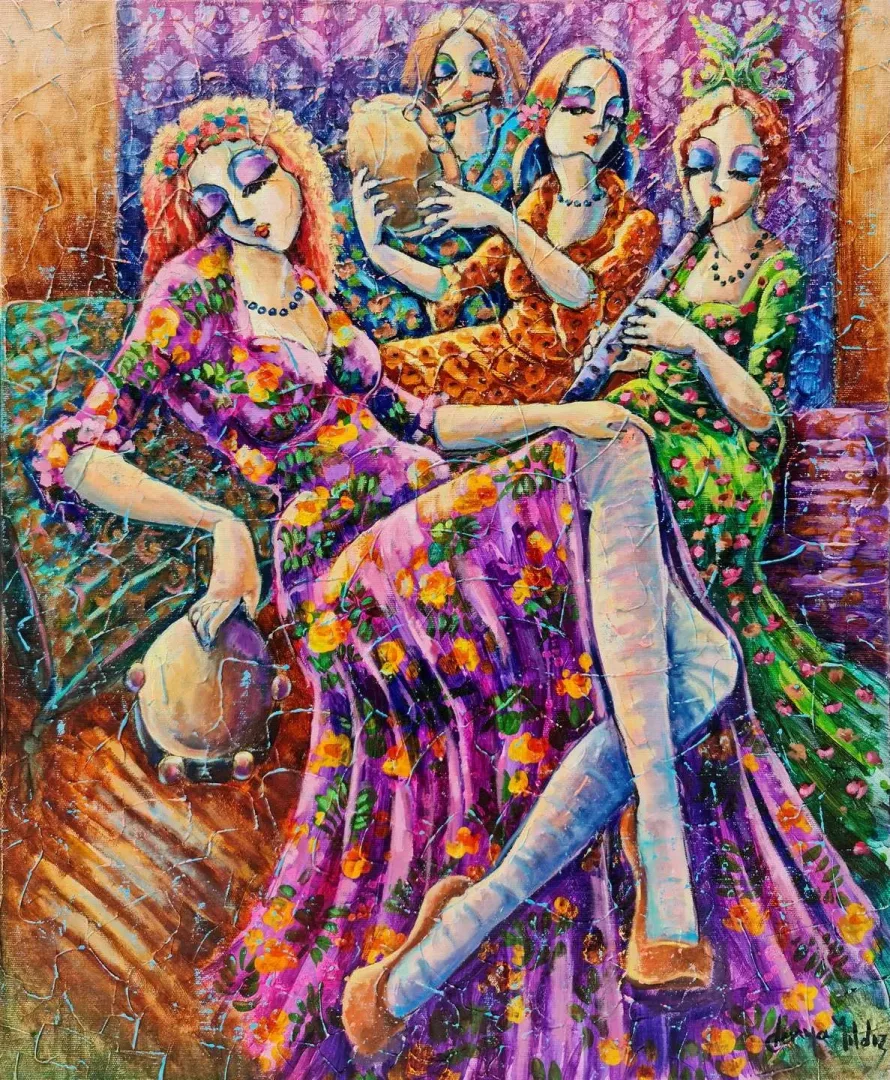 "İsimsiz" eseri DERYA YILDIZ tarafından 2019 yılında 60x50 cm ölçülerinde Tuval üzeri yağlı boya tekniği ile yapılmıştır.