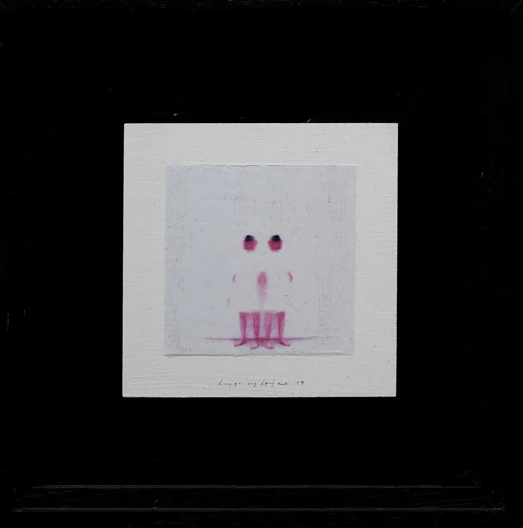DUYGU AYDOĞAN — “İsimsiz”, 2019 "İsimsiz" eseri DUYGU AYDOĞAN tarafından 2019 yılında 10x10 cm ölçülerinde MDF üzeri transfer ve akrilik tekniği ile yapılmıştır.