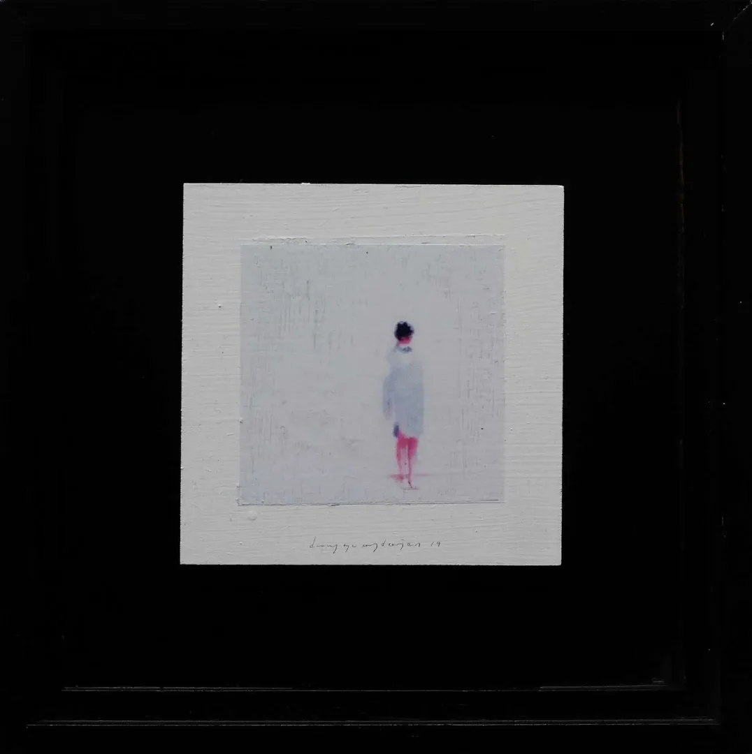 DUYGU AYDOĞAN — “İsimsiz”, 2019 "İsimsiz" eseri DUYGU AYDOĞAN tarafından 2019 yılında 10x10 cm ölçülerinde MDF üzeri transfer ve akrilik tekniği ile yapılmıştır.