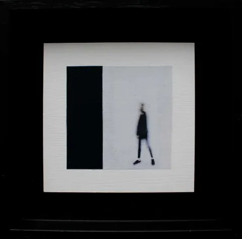 DUYGU AYDOĞAN — “Untitled”, 2019 "İsimsiz" eseri DUYGU AYDOĞAN tarafından 2019 yılında 16x16 cm ölçülerinde MDF üzeri transfer ve akrilik tekniği ile yapılmıştır.
