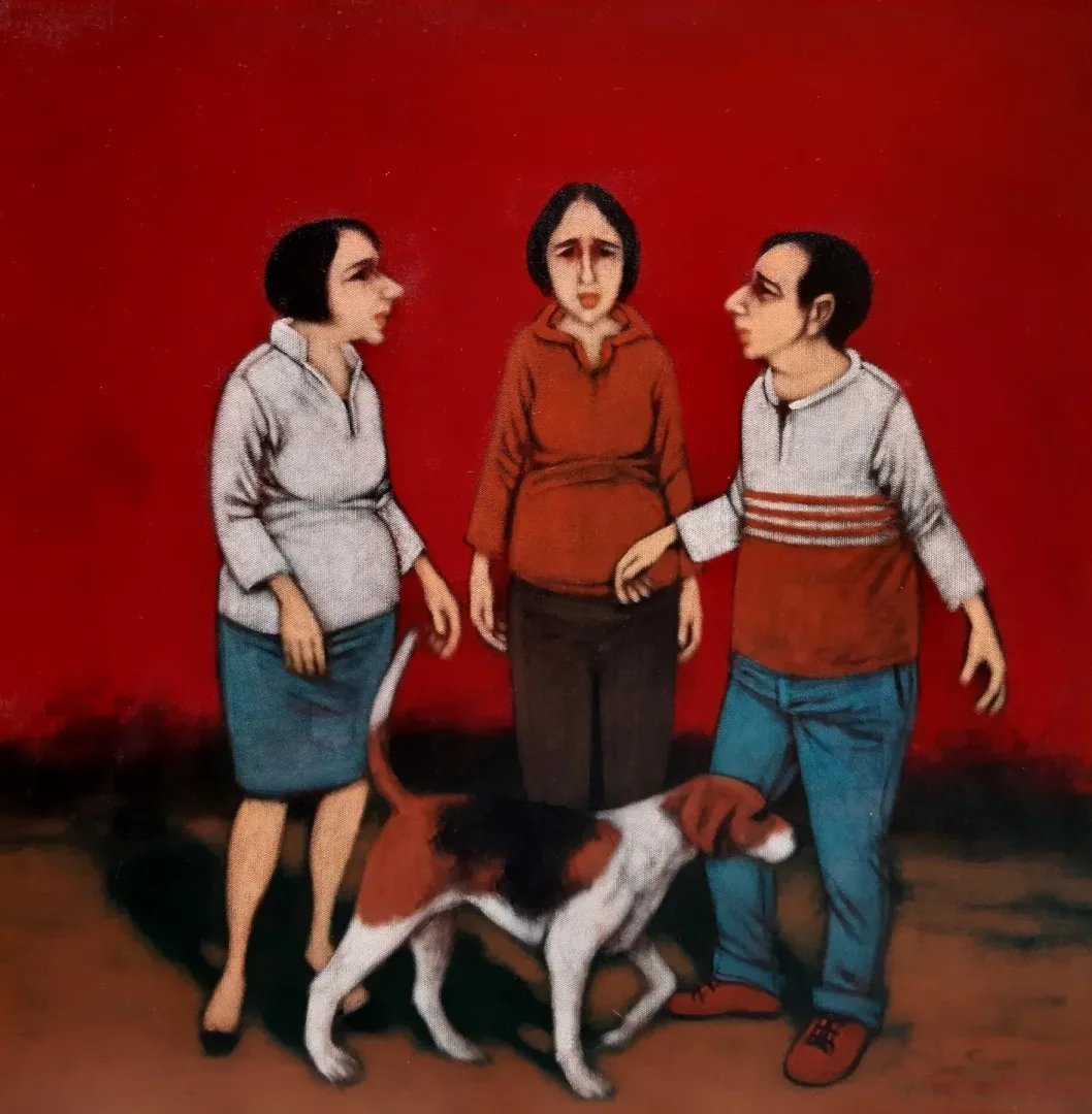 "Hemhal" eseri ORHAN UMUT tarafından 2020 yılında 60x60 cm ölçülerinde Tuval üzeri akrilik boya tekniği ile yapılmıştır.