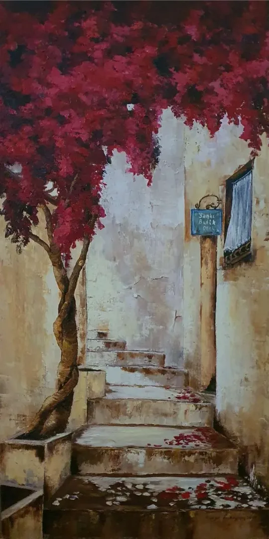 CANAN AYDOĞMUŞ — 2020 Bu eser CANAN AYDOĞMUŞ tarafından 2020 yılında 130x65 cm ölçülerinde Tuval üzeri yağlı boya tekniği ile yapılmıştır.