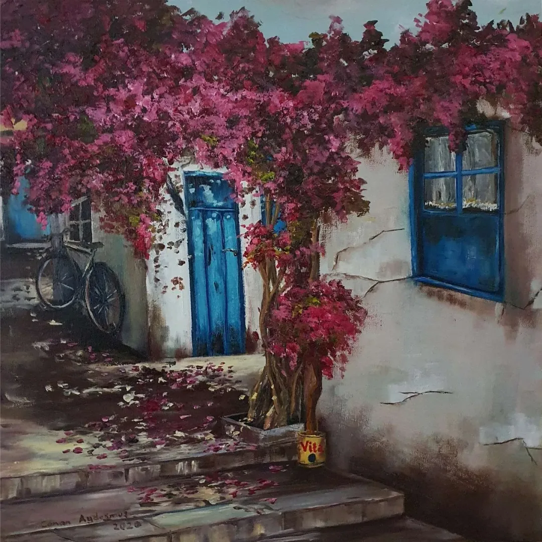 CANAN AYDOĞMUŞ — 2020 Bu eser CANAN AYDOĞMUŞ tarafından 2020 yılında 40x40 cm ölçülerinde Tuval üzeri yağlı boya tekniği ile yapılmıştır.