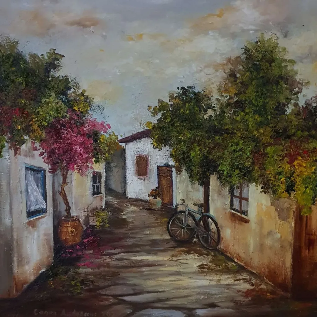CANAN AYDOĞMUŞ — 2020 Bu eser CANAN AYDOĞMUŞ tarafından 2020 yılında 40x40 cm ölçülerinde Tuval üzeri yağlı boya tekniği ile yapılmıştır.