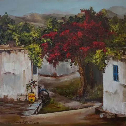 CANAN AYDOĞMUŞ — 2020 Bu eser CANAN AYDOĞMUŞ tarafından 2020 yılında 40x40 cm ölçülerinde Tuval üzeri yağlı boya tekniği ile yapılmıştır.