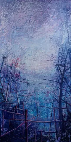 LÜTFÜ KAPLANOĞLU — “Derinn”, 2020 "Derinn" eseri LÜTFÜ KAPLANOĞLU tarafından 2020 yılında 130x65 cm ölçülerinde Tuval üzeri akrilik boya tekniği ile yapılmıştır.