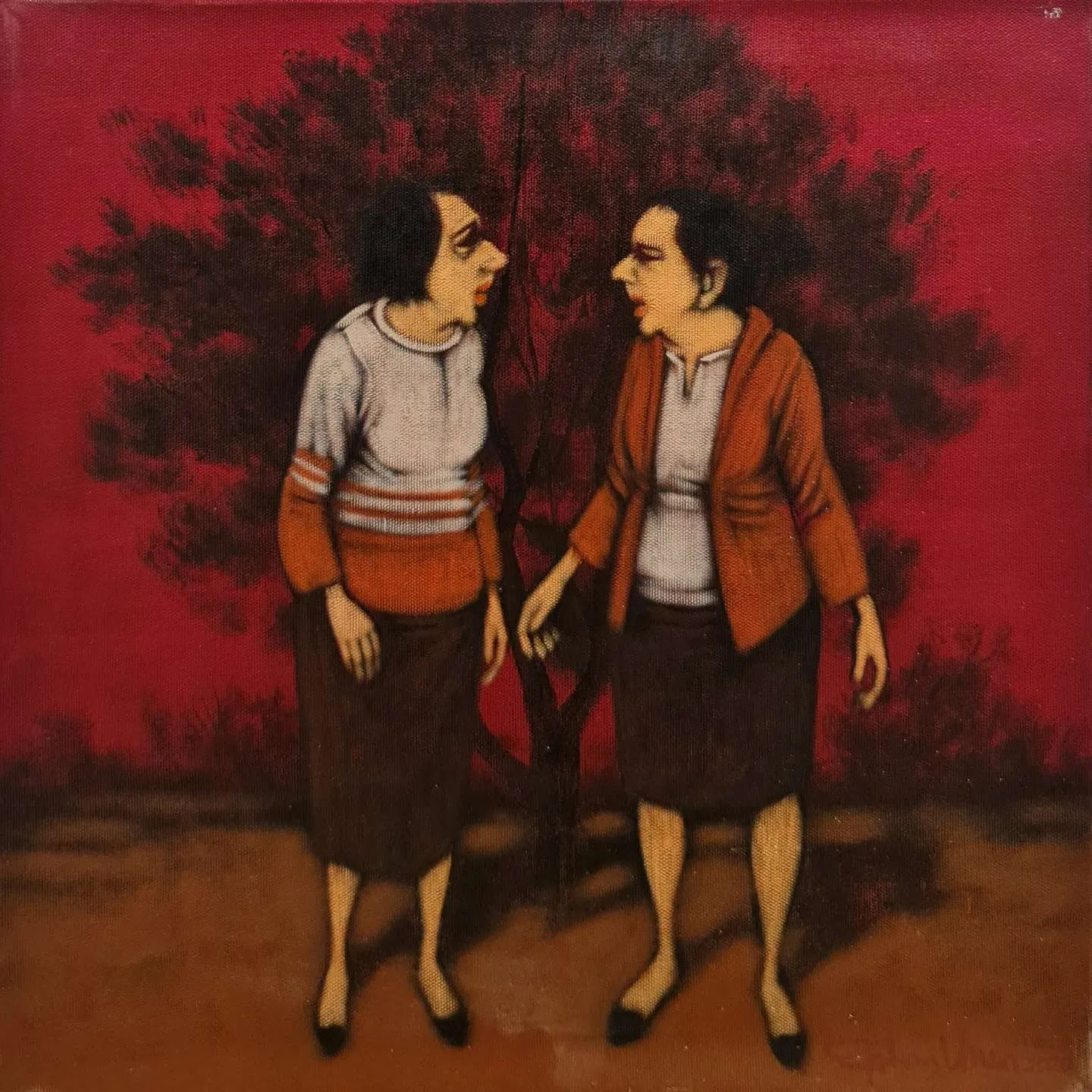 Bu eser ORHAN UMUT tarafından 2020 yılında 40x40 cm ölçülerinde Tuval üzeri akrilik boya tekniği ile yapılmıştır.
