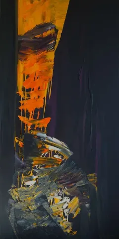 ÖZGE GÖKBULUT ÖZDEMİR — “Doğa Serisi”, 2020 "Doğa Serisi" eseri ÖZGE GÖKBULUT ÖZDEMİR tarafından 2020 yılında 130x65 cm ölçülerinde Tuval üzeri yağlı boya tekniği ile yapılmıştır.