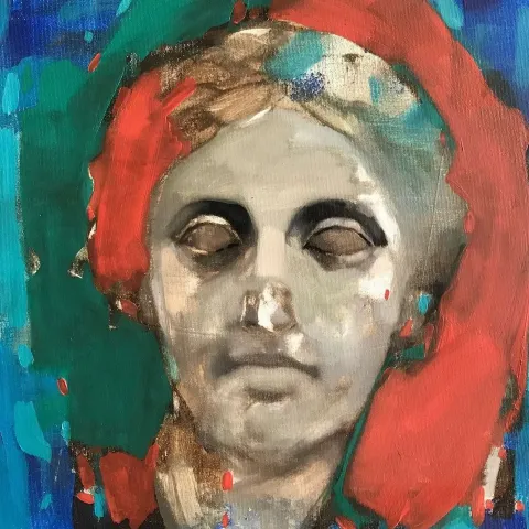 Bu eser SEMA ÖCAL tarafından 2020 yılında 40x40 cm ölçülerinde Tuval üzeri yağlı boya tekniği ile yapılmıştır.