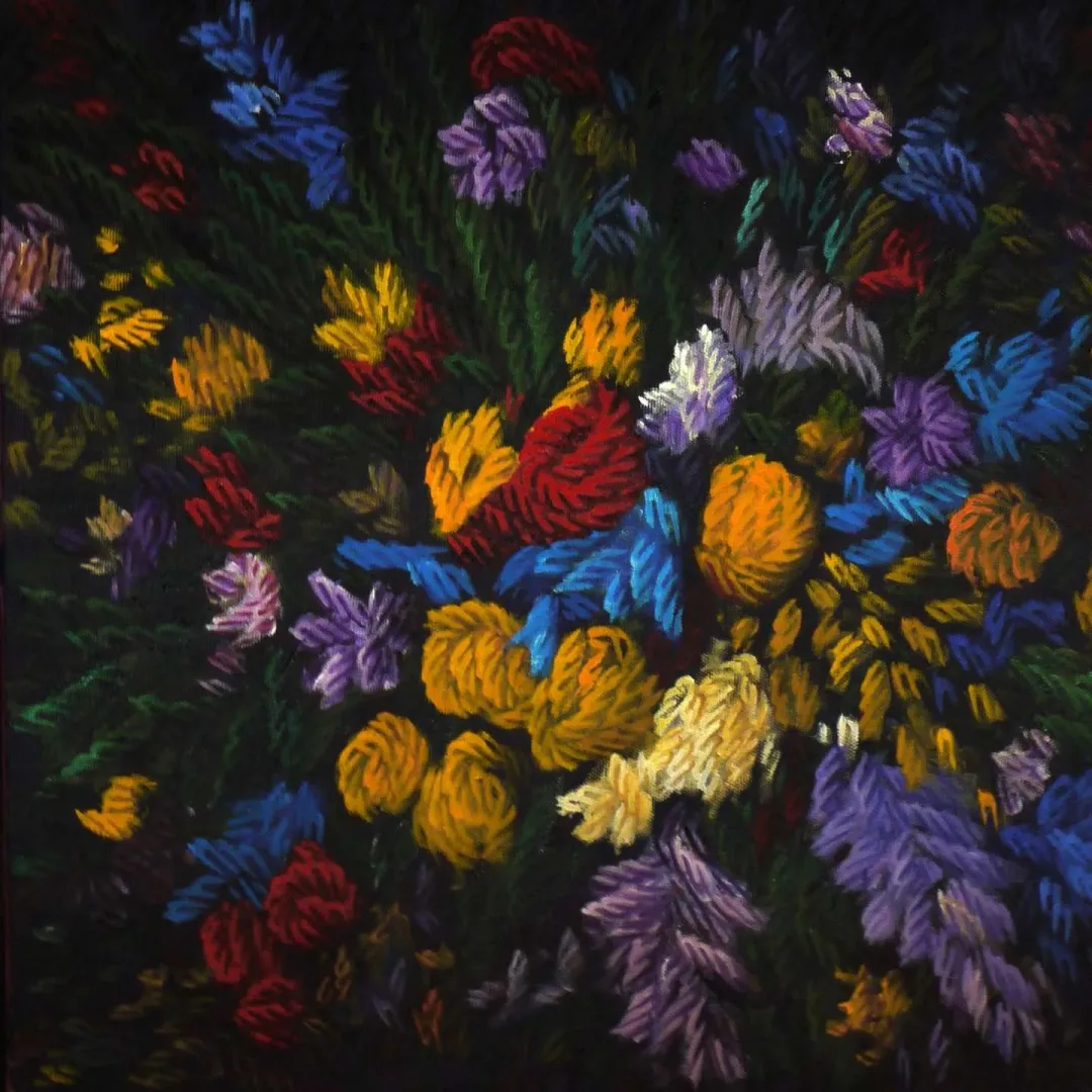 yakınlaştır "Renkler ve Sesler" eseri AHMET YEŞİL tarafından 2020 yılında 40x40 cm ölçülerinde Tuval üzeri yağlı boya tekniği ile yapılmıştır.