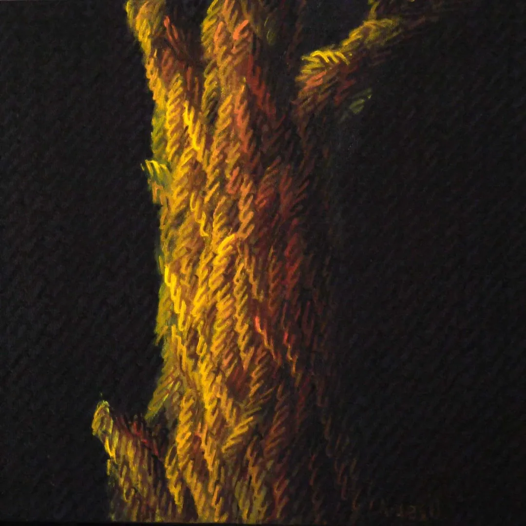 AHMET YEŞİL — “Sesler ve Kökler”, 2020 "Sesler ve Kökler" eseri AHMET YEŞİL tarafından 2020 yılında 40x40 cm ölçülerinde Tuval üzeri yağlı boya tekniği ile yapılmıştır.