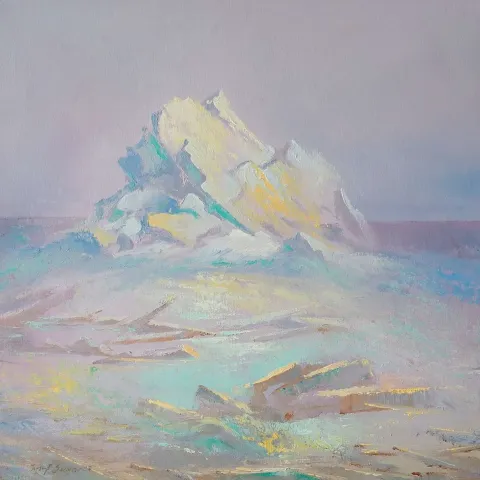 "Yeryüzü" eseri YUSUF ŞENGÜR tarafından 2020 yılında 40x40 cm ölçülerinde Tuval üzeri yağlı boya tekniği ile yapılmıştır.