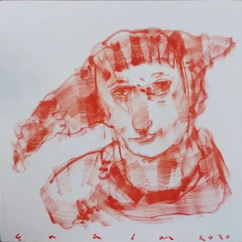 Bu eser ÇAĞLAR UZUN tarafından 2020 yılında 40x40 cm ölçülerinde Tuval üzeri akrilik boya tekniği ile yapılmıştır.
