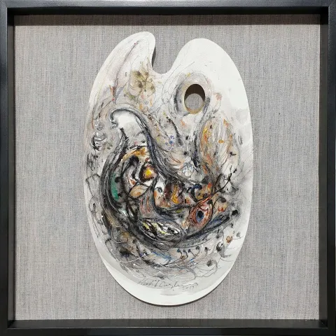 "İsimsiz" eseri HALİL COŞKUN tarafından 2019 yılında 52x33 cm ölçülerinde Ahşap palet üzeri yağlı boya tekniği ile yapılmıştır.