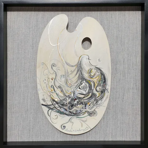 HALİL COŞKUN — “Untitled”, 2020 "İsimsiz" eseri HALİL COŞKUN tarafından 2020 yılında 52x33 cm ölçülerinde Ahşap palet üzeri yağlı boya tekniği ile yapılmıştır.