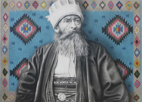 HASAN BASRİ İNAN — “Derviş”, 2020 "Derviş" eseri HASAN BASRİ İNAN tarafından 2020 yılında 110x150 cm ölçülerinde Tuval üzeri yağlı boya tekniği ile yapılmıştır.
