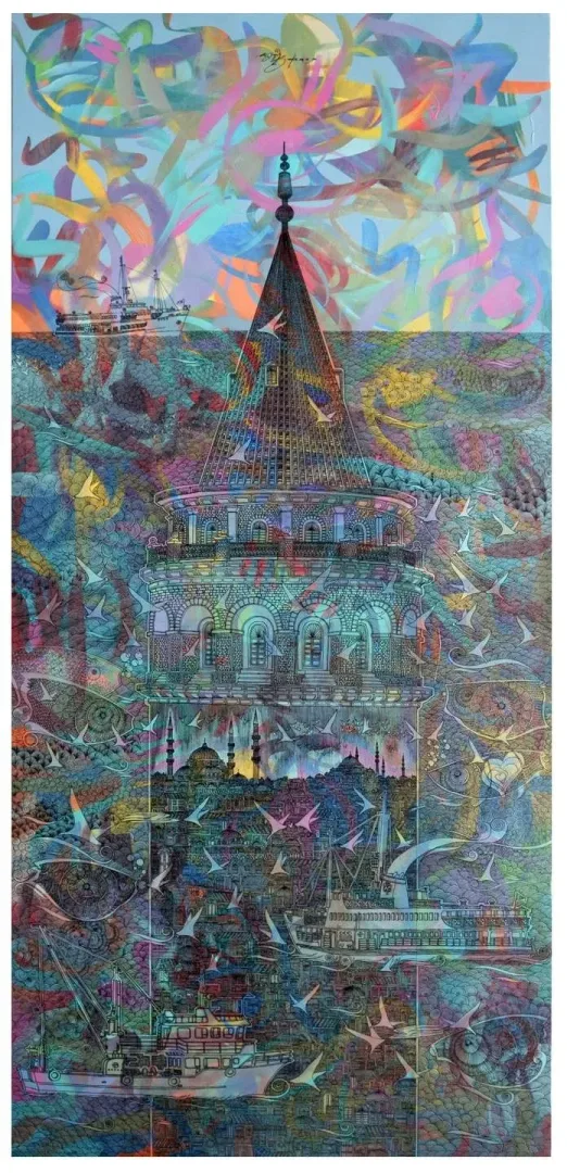 yakınlaştır "isimsiz" eseri ENGİN KORKMAZ tarafından 2019 yılında 180x80 cm ölçülerinde Tuval üzeri akrilik boya tekniği ile yapılmıştır.