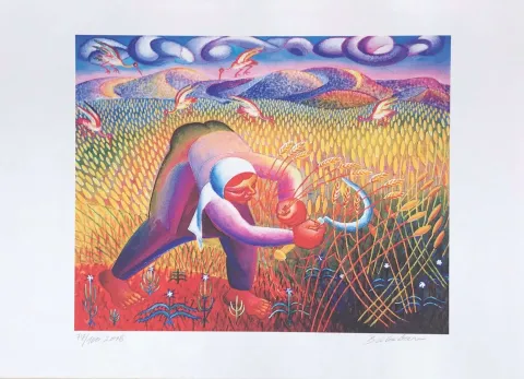 "Ekin Biçen" eseri İBRAHİM BALABAN tarafından 38x48 cm ölçülerinde Dijital baskı tekniği ile yapılmıştır.