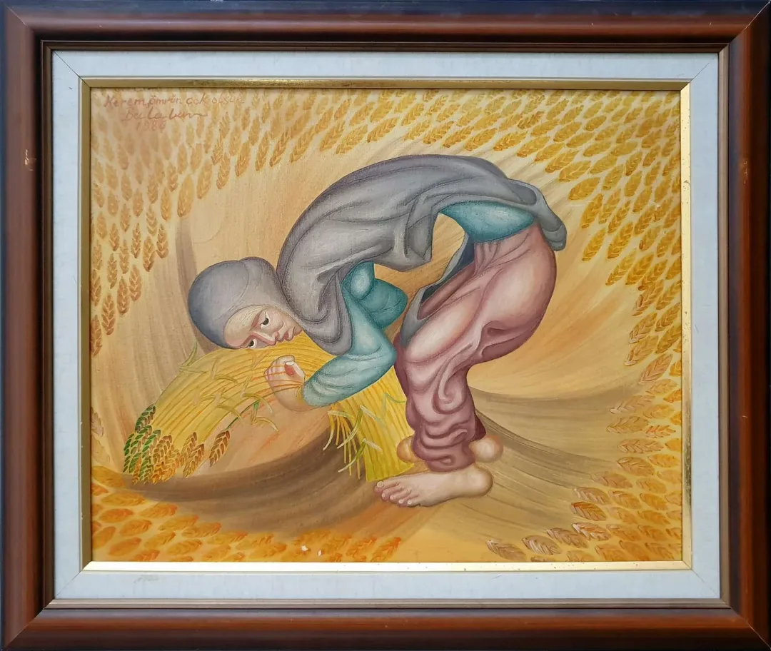 yakınlaştır "Bereket Ana" eseri İBRAHİM BALABAN tarafından 1986 yılında 40x50 cm ölçülerinde Tuval üzeri yağlı boya tekniği ile yapılmıştır.