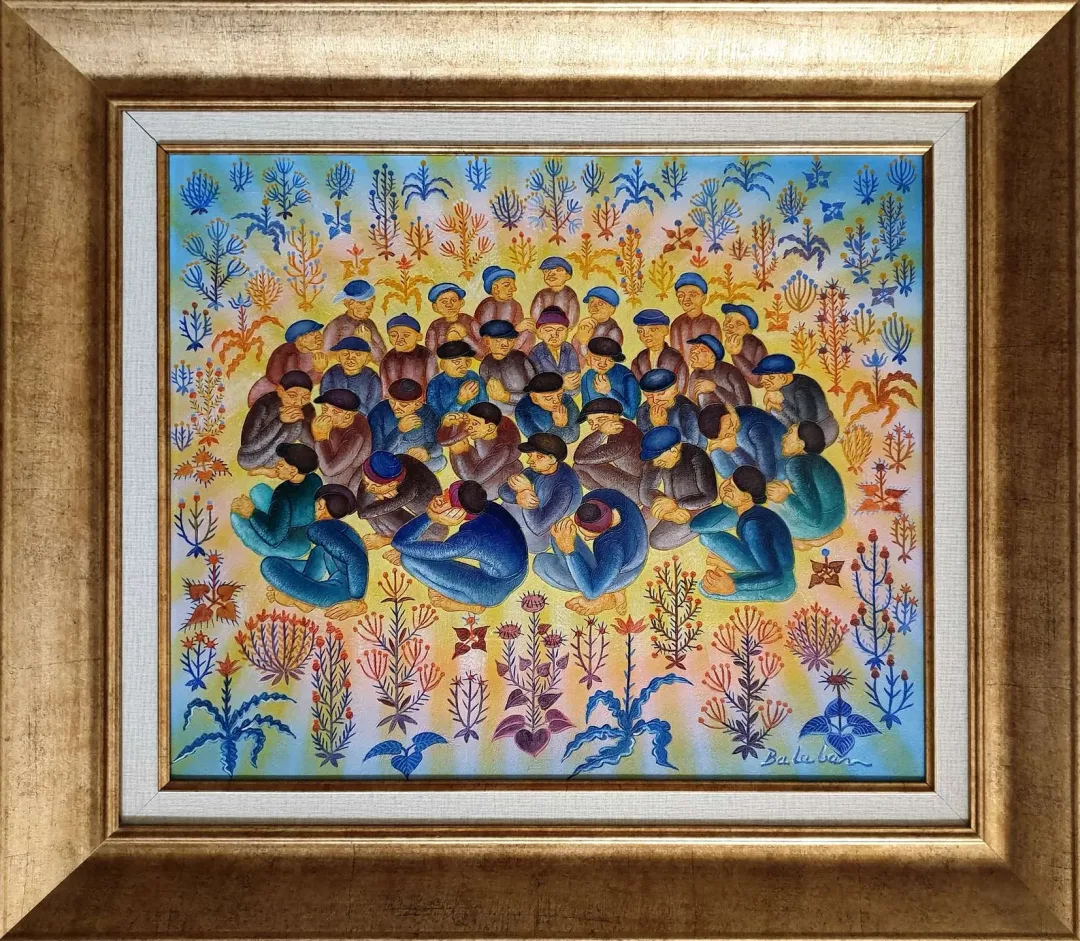 yakınlaştır "Bekleyiş" eseri İBRAHİM BALABAN tarafından 1990 yılında 50x60 cm ölçülerinde Tuval üzeri yağlı boya tekniği ile yapılmıştır.