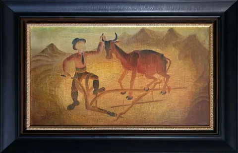 "Tahsildar" eseri İBRAHİM BALABAN tarafından 1977 yılında 50x88 cm ölçülerinde PresTuval üzeri yağlı boya tekniği ile yapılmıştır.
