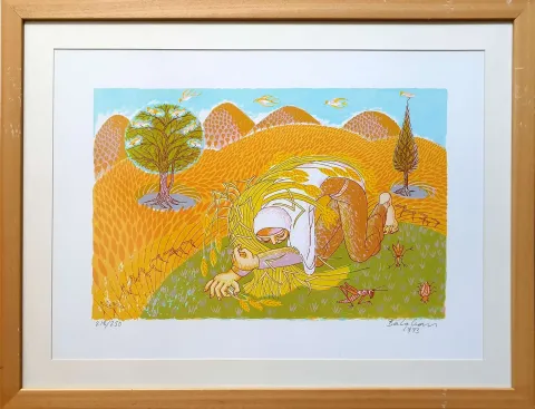 "Bereket Ana" eseri İBRAHİM BALABAN tarafından 1993 yılında 50x70 cm ölçülerinde 218/250 Serigrafi tekniği ile yapılmıştır.