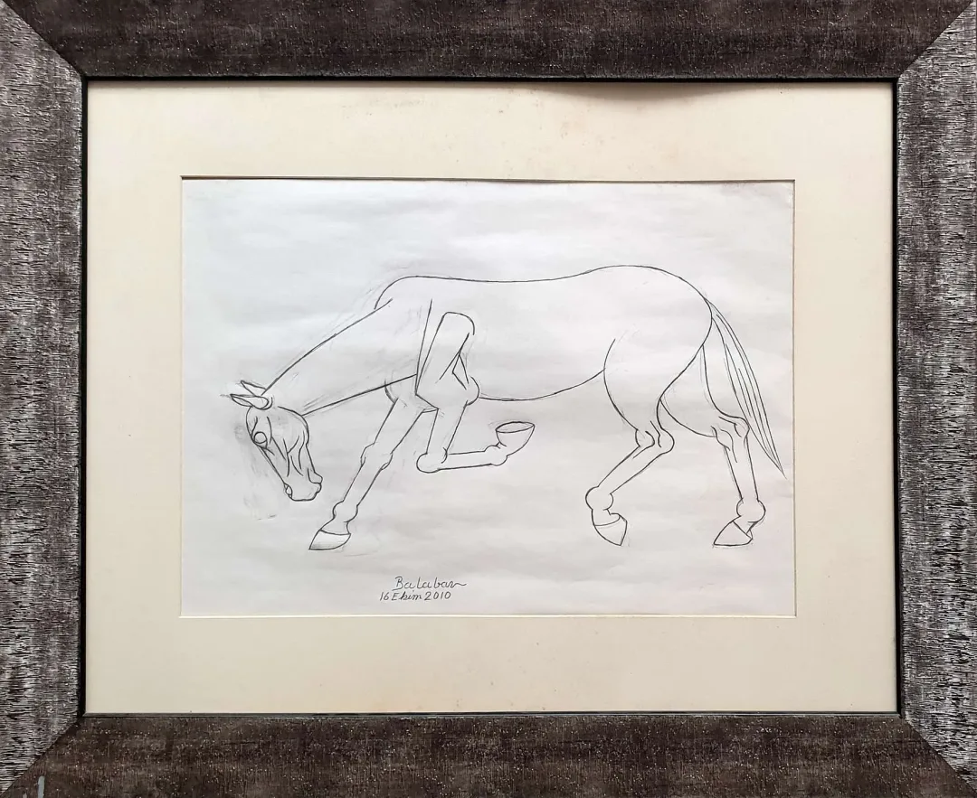 yakınlaştır "At" eseri İBRAHİM BALABAN tarafından 2010 yılında 35x50 cm ölçülerinde Kağıt üzeri karakalem tekniği ile yapılmıştır.