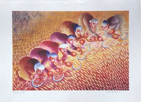 "Ekin Biçenler" eseri İBRAHİM BALABAN tarafından 38x55 cm ölçülerinde Dijital baskı tekniği ile yapılmıştır.